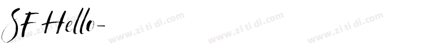 SF Hello字体转换